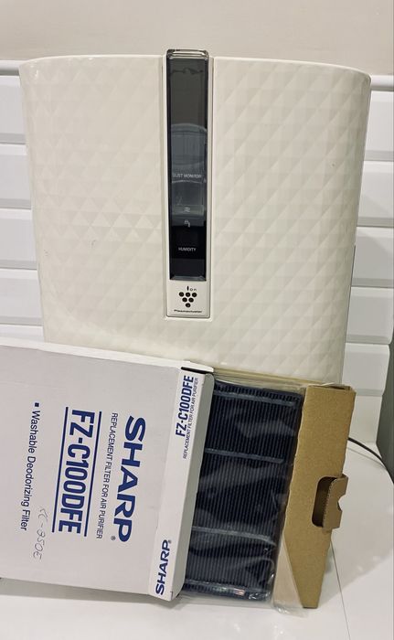 Oczyszczacz powietrza Sharp KC-850E z nawilżaczem – sprawny, używany