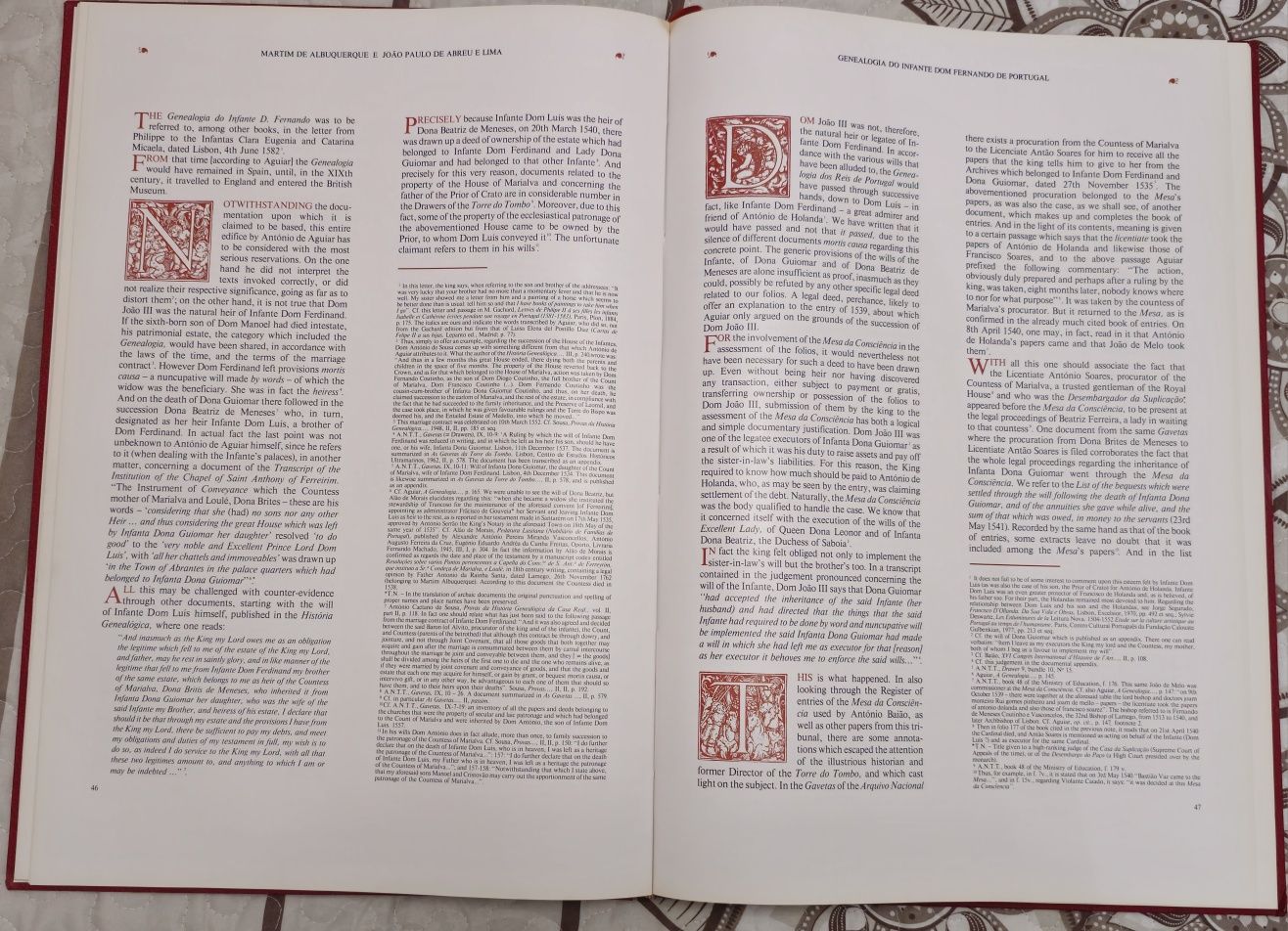 Livro Genealogia do Infante dom Fernand de Portugalo