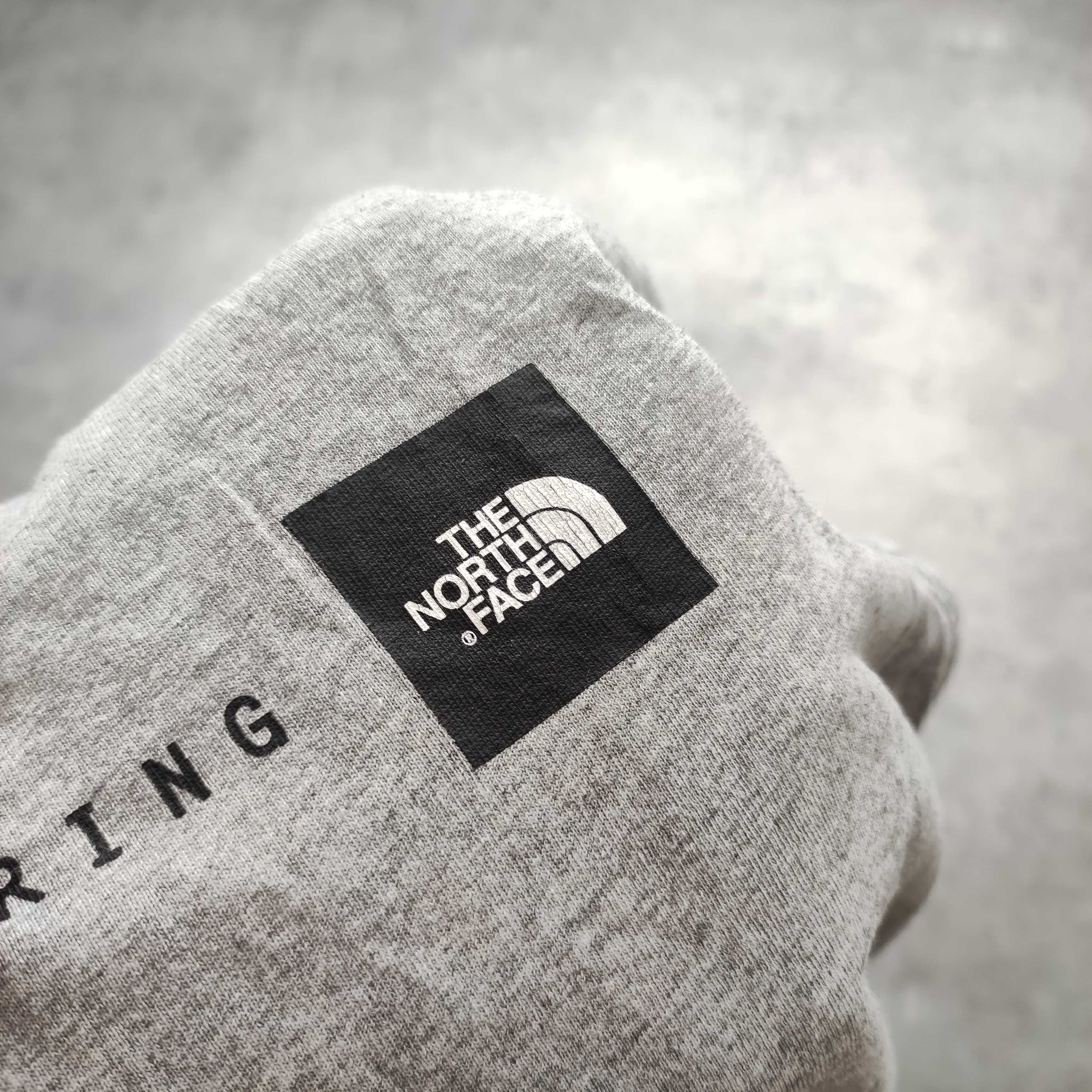 MĘSKA Koszulka Bawełna Duże Logo Szara TNF Trekking The North Face