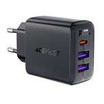 Ładowarka Acefast A57 PD 35W GaN 2 x USB-A + USB-C z 3 portami - czarn