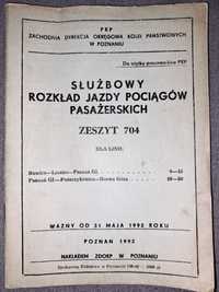 SRJP zeszyt 704 Puszczykówko- Osowa Góra 1992 rok