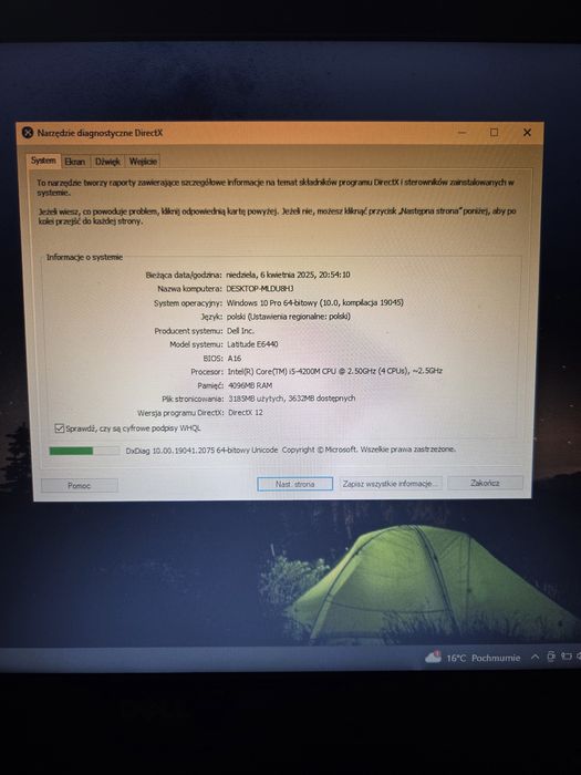 Używany laptop Dell