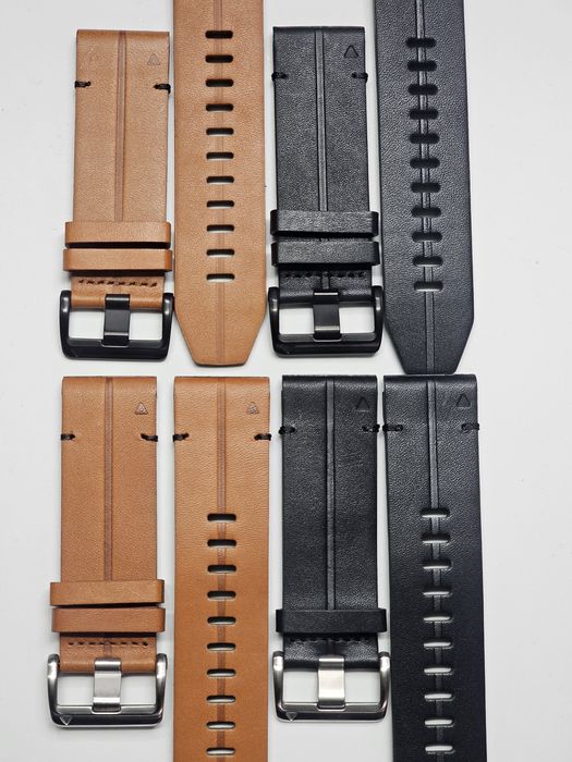 Ремінець шкіряний Garmin Fenix 6,7,8, Fenix 7X, MARQ, Tactix, Quatix