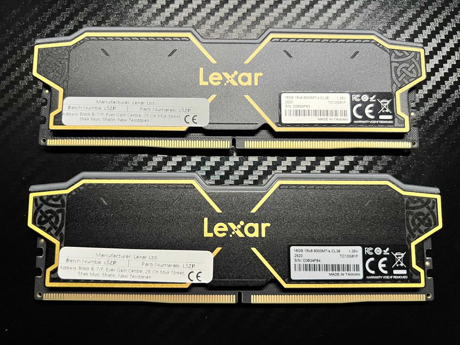 ‼️Lexar Thor DDR5 32 GB (2x16GB) 6000 MHz Thor Black, RGB‼️Гарантия‼️