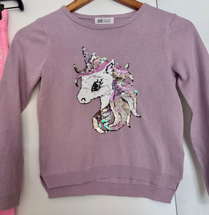 UNICORN JEDNOROŻEC dres i sweter CEKINY interaktywne HM