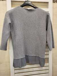 Sweterek Monnari szary z plisą