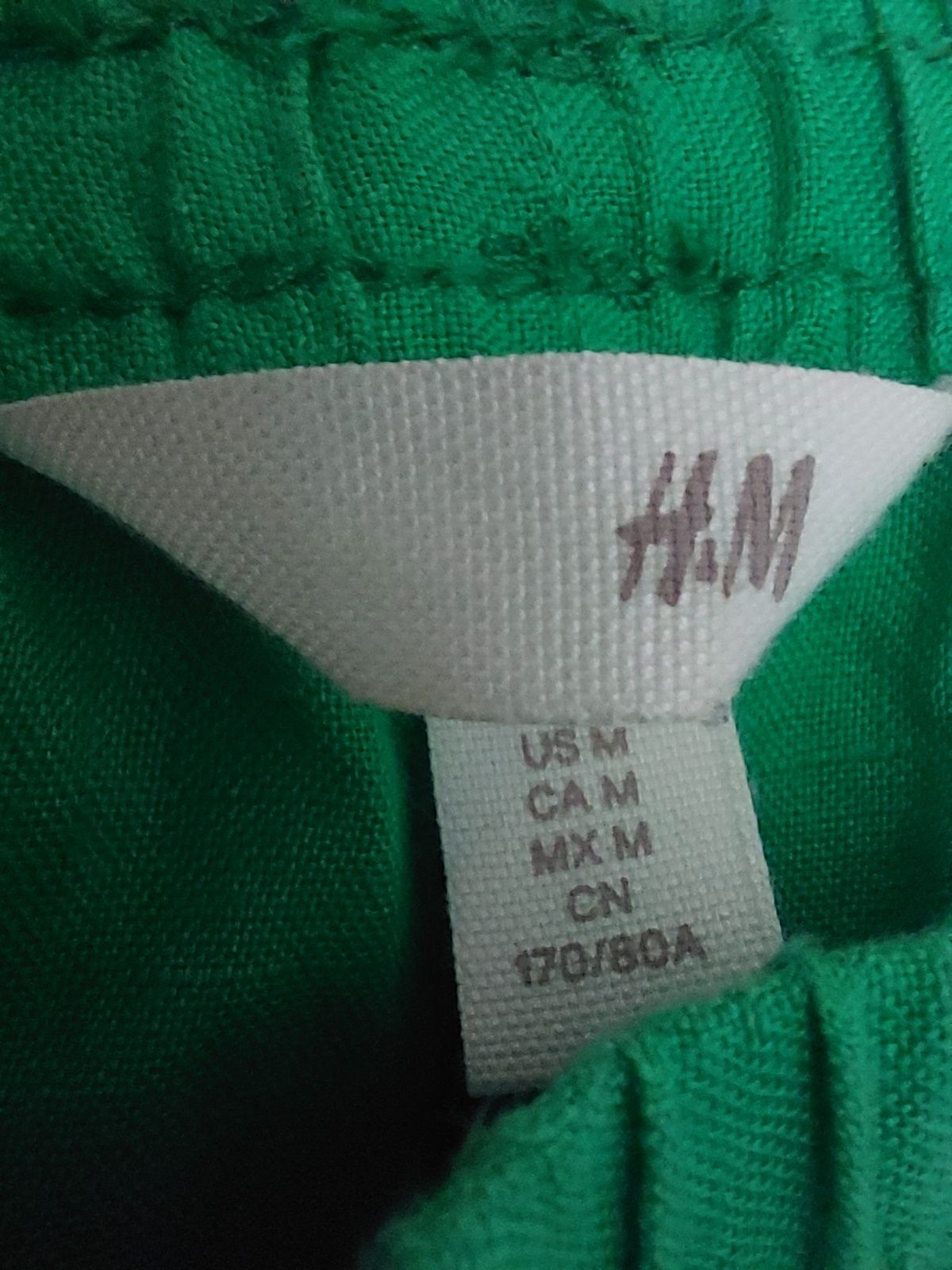Lniane spodnie damskie na gumkę H&M rozmiar M