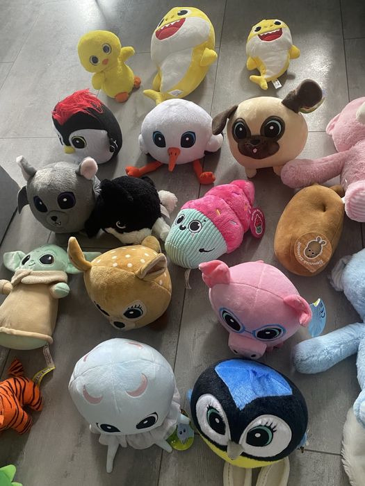 Zestaw pluszakow maskotek - uzywane i nowe z metkami