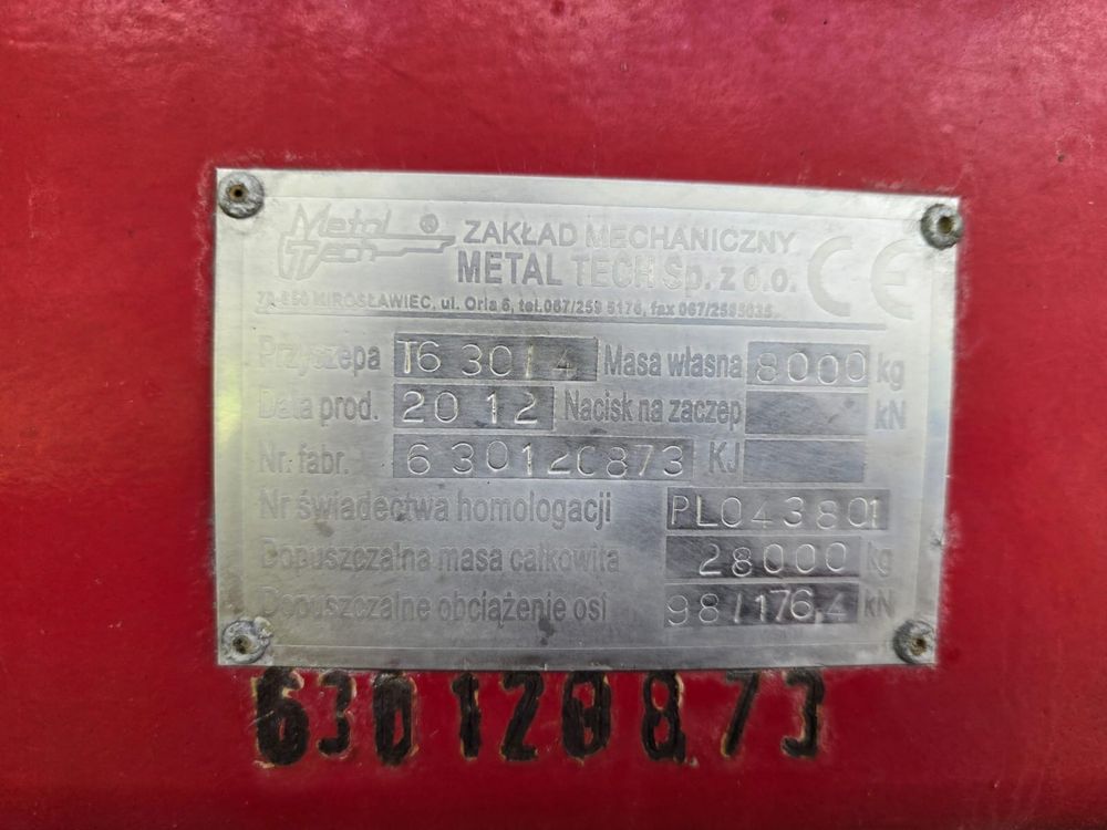 Przyczepa metal tech 2012r