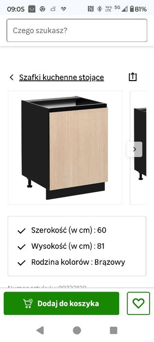 szafka stojąca kuchenna