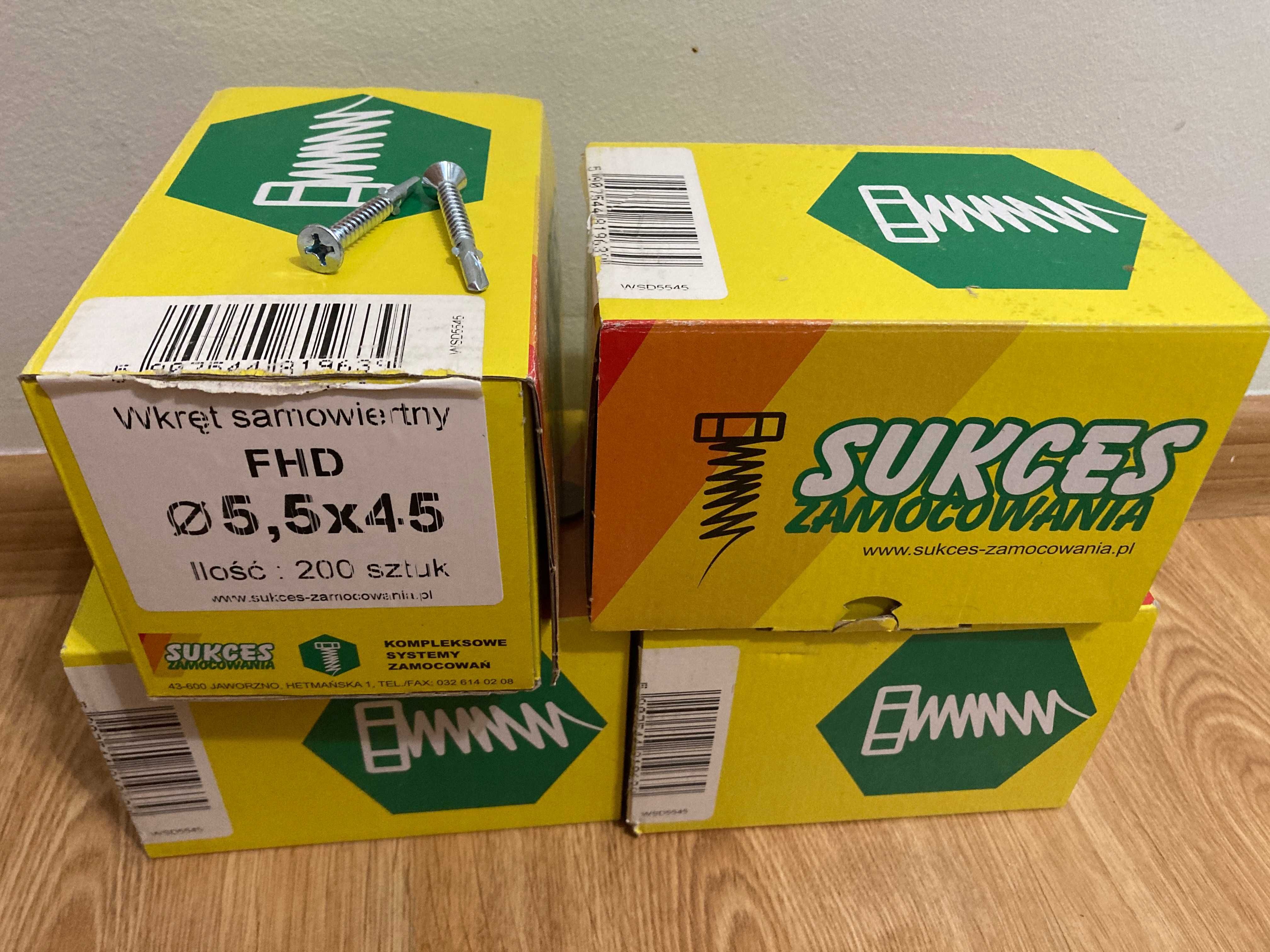 Wkręt samowiertny drewno-blacha FHD 5.5x45 200szt