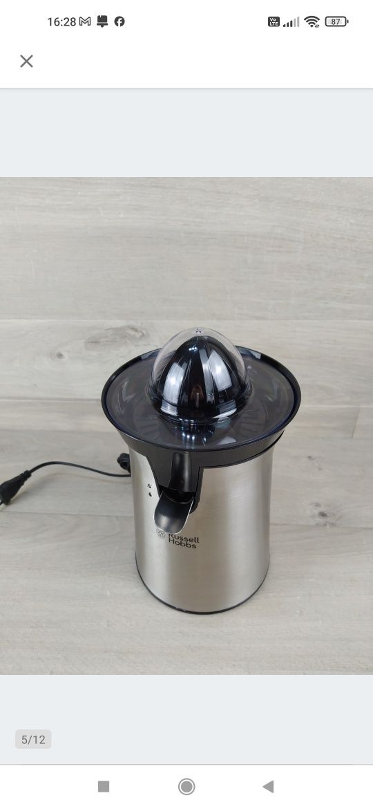 Russell Hobbs Wyciskarka do cytrusów 60W OPIS

Powystawowa z