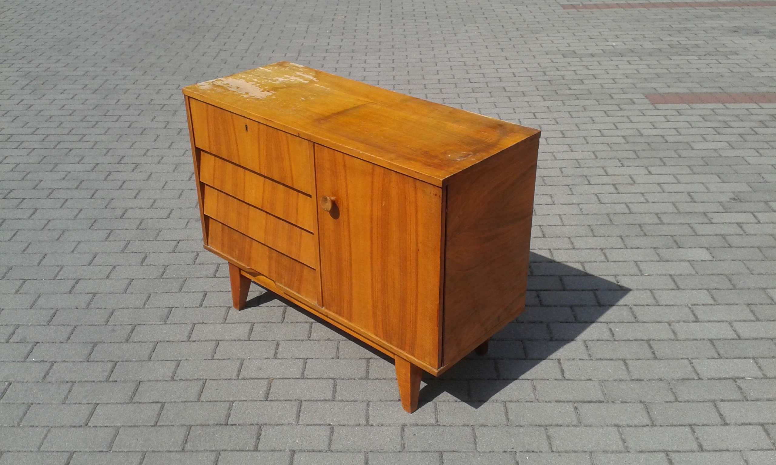 Komoda toaletka sideboard PRL D.F.M. design lata 60 vintage