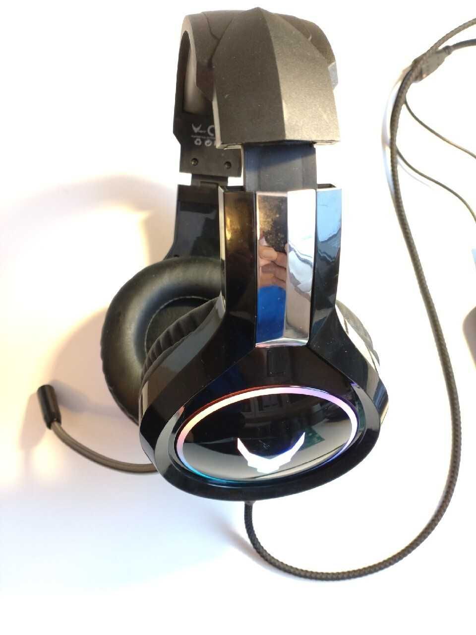 Słuchawki gamingowe mikrofon VARR RGB + GRATIS