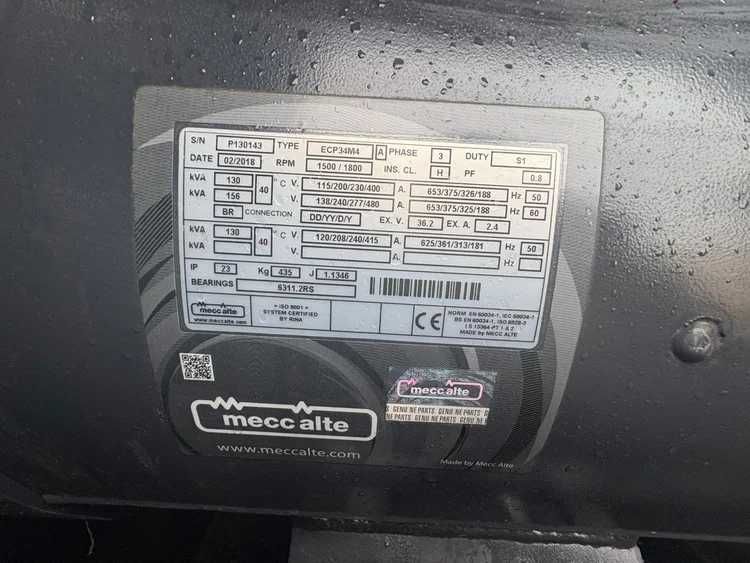 Дизельний генератор JCB G140QS - 140kVA / 112кВт Лише 2 година роботи