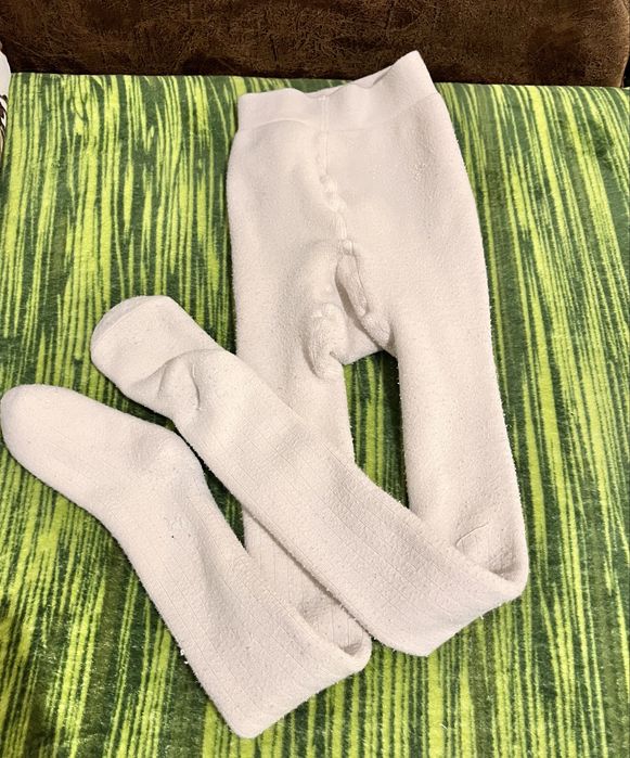 Дитячі теплі колготи для дівчинки 6-7 років