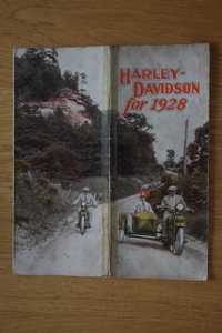 Prospekt Instrukcja HARLEY DAVIDSON 1928 Oryginał