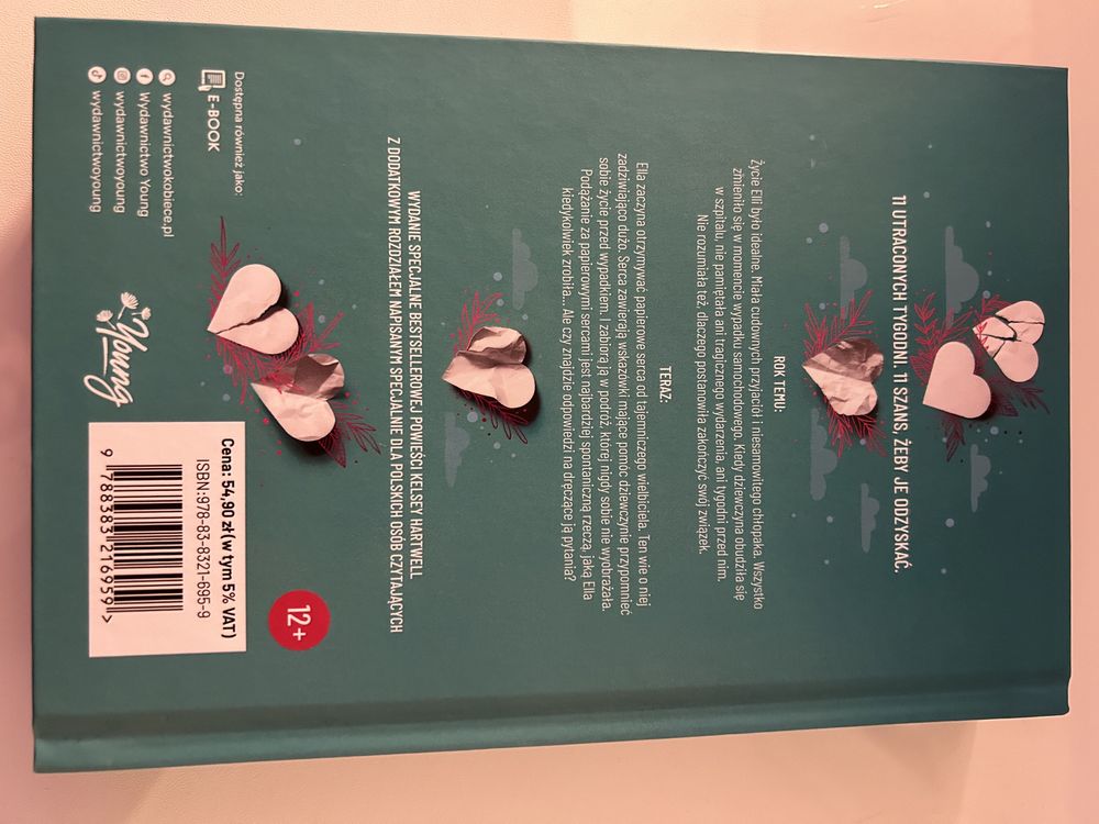 książka 11 papierowych serc kelsey hartwell edycja specjalna