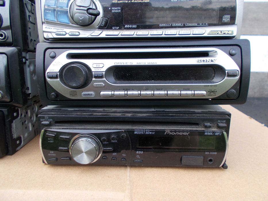 radio samochodowe JVC kenwood SONY pioneer alpine CD USB bluetooth