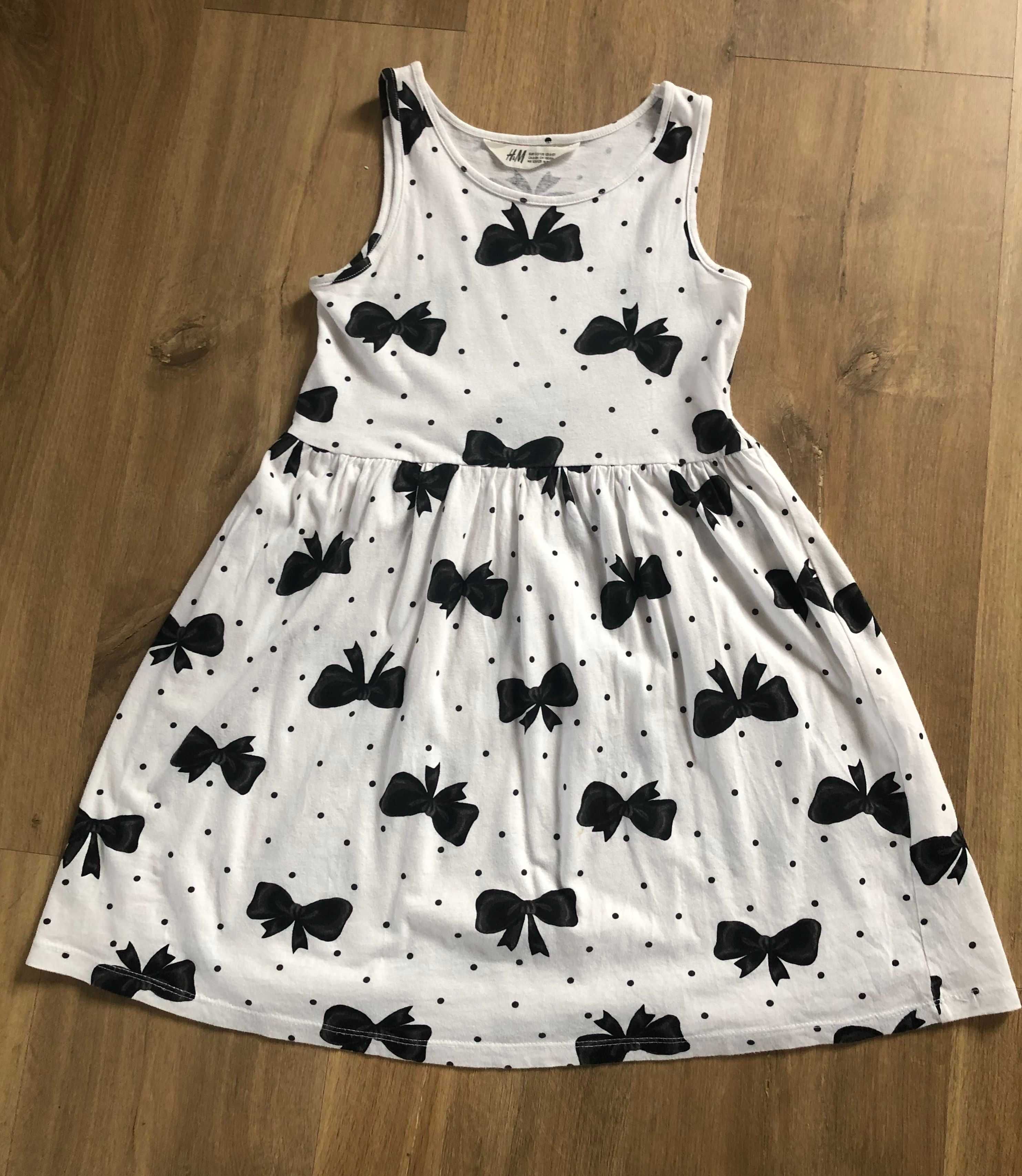Sukienka YFK 128cm ( 7-8 lat), letnia, falbanka jak H&M