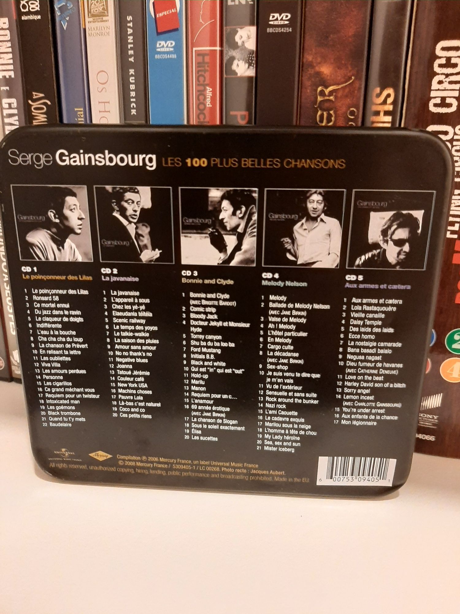 5 CD's Serge Gainsbourg (100 melhores músicas)