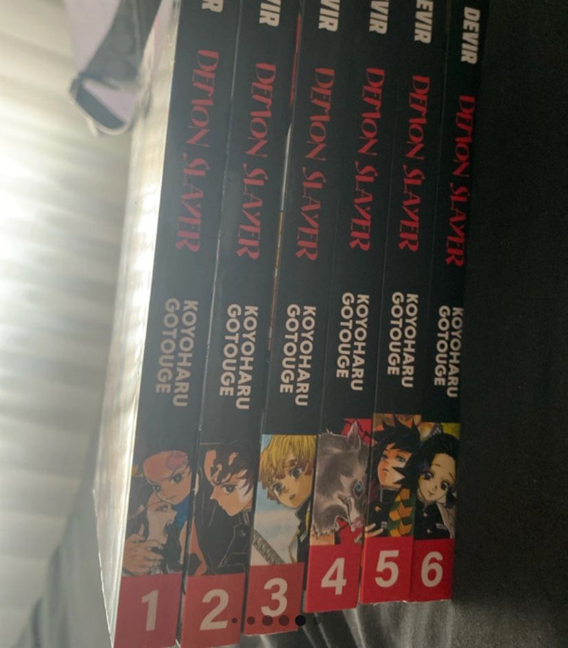 volumes 1-6 demon slayer