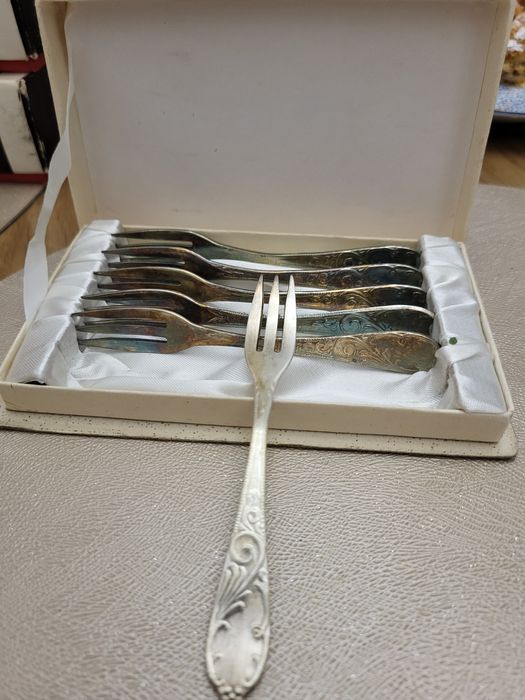 Widelczyki posrebrzane 6szt