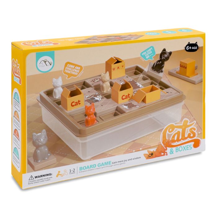 Настільна гра дитяча Коти в коробках.