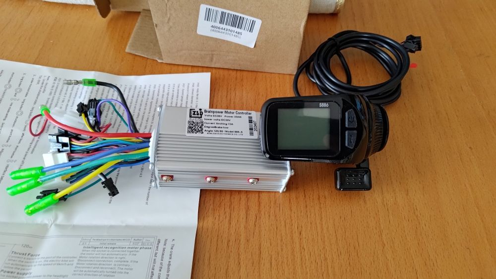 Sterownik+Wyświetlacz LCD 24V36V48V60V-250W350W500W750W Nowe