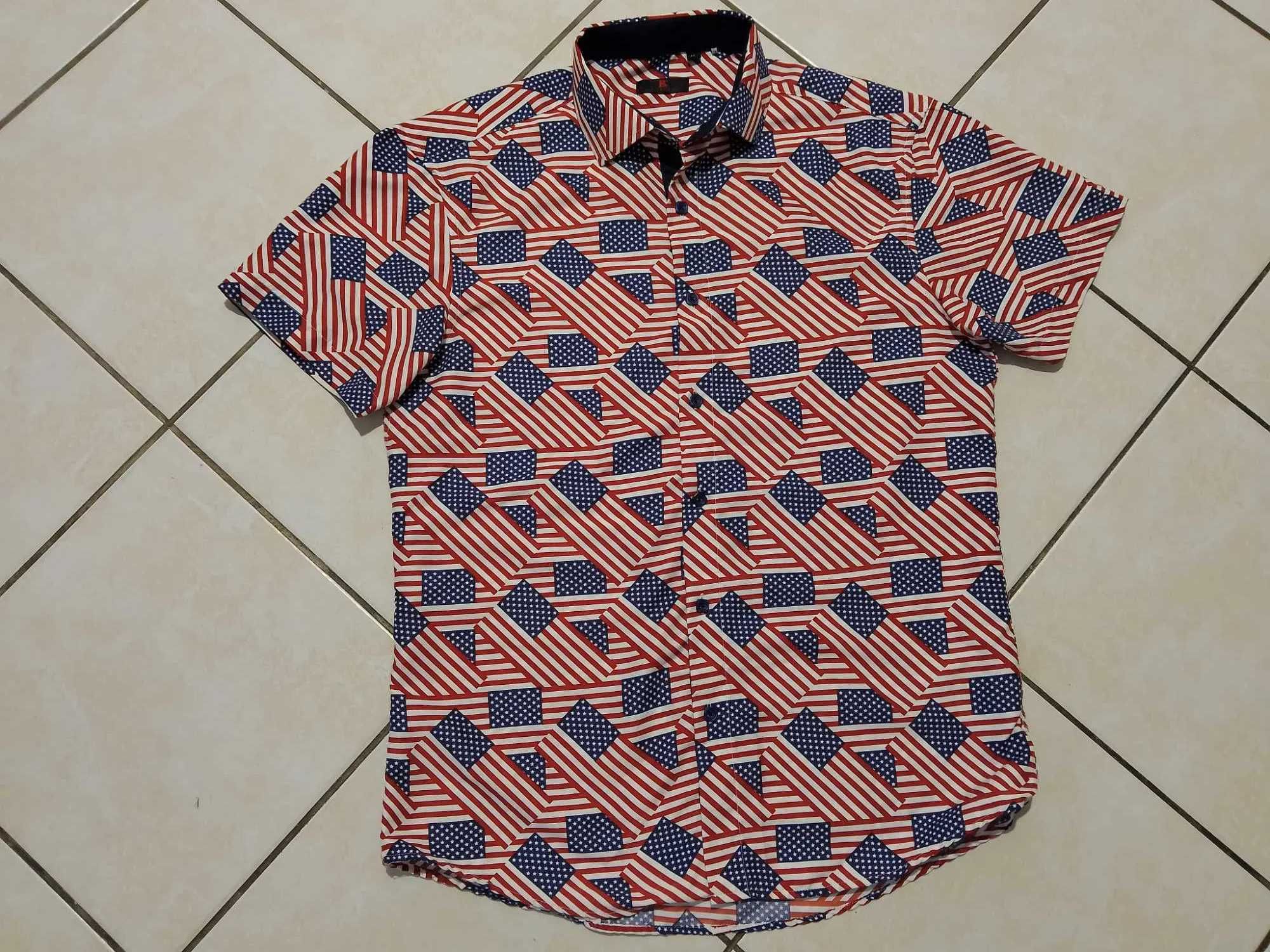 BC COLLECTION USA - NOWA! Koszula Męska krótki rękaw rozmiar M