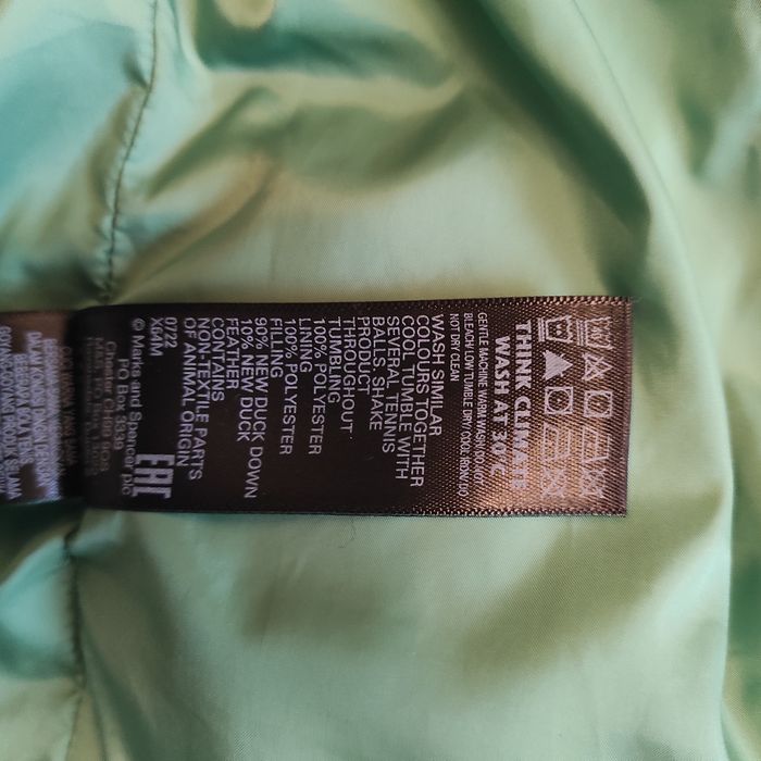 Пуховик M&S р. L-XL оверсайз куртка на пуху, пальто