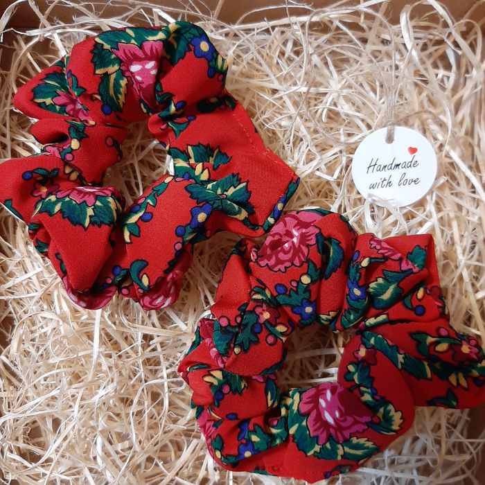 Gumka frotka schrunchies góralska krakowska folk