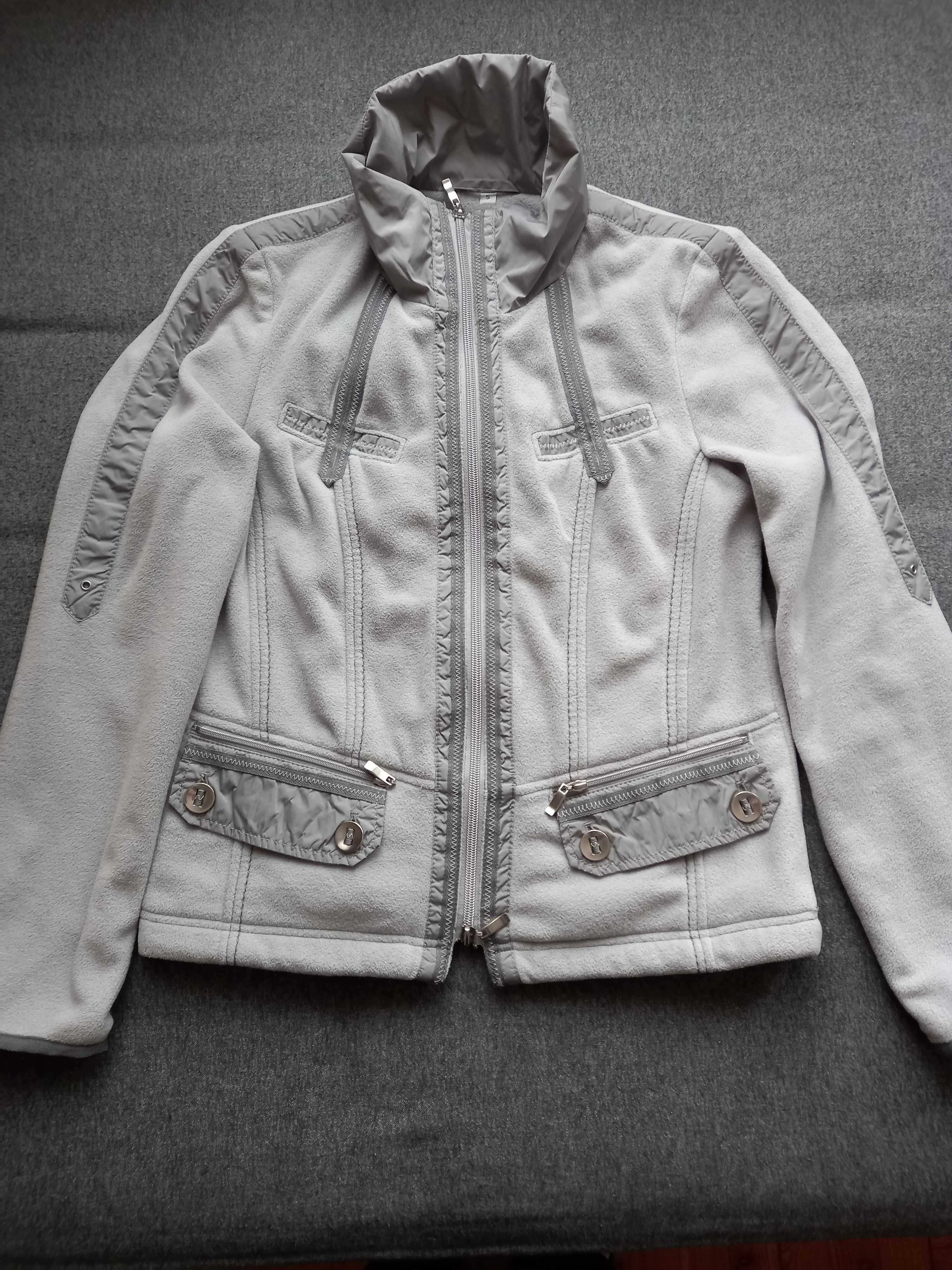 Bluza szara na zamek