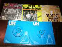 5 singles dos 10CC (preços diferentes)