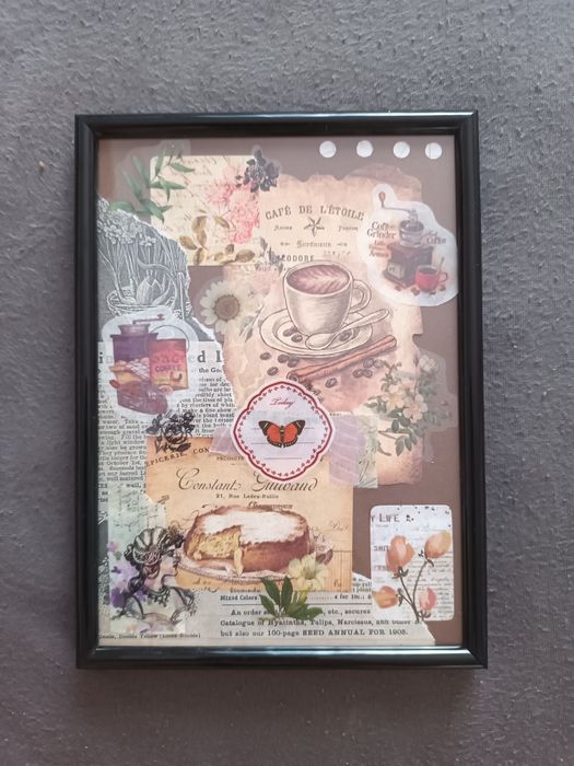 kolaż scrapbook handmade