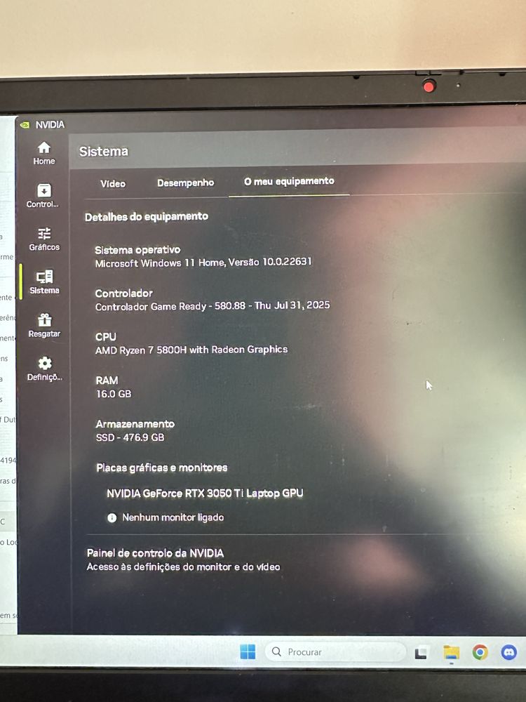 Lenovo Ideapad Gaming 3 - Usado Como Novo