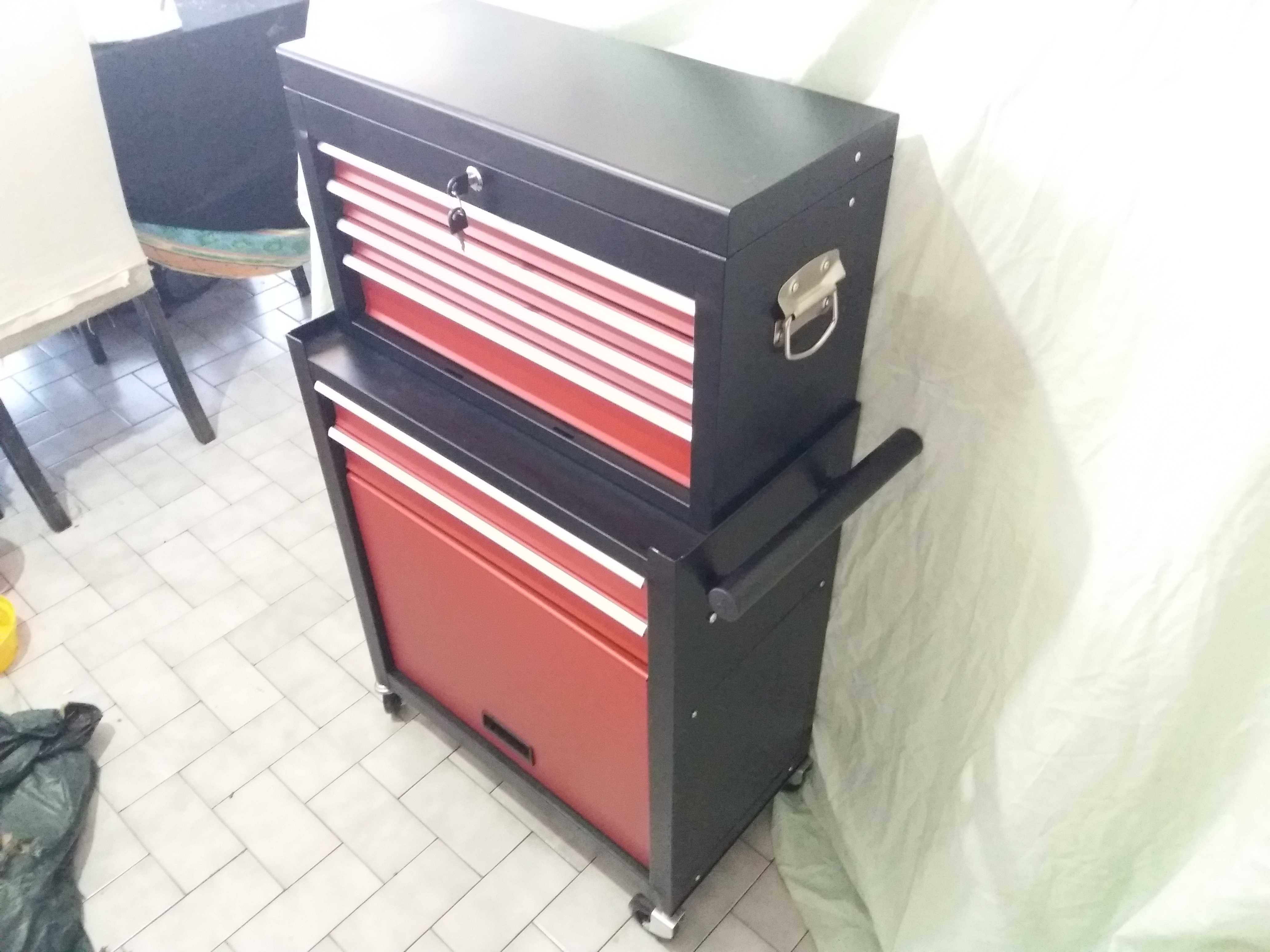Carro de Ferramentas Novo Conjunto de 2 partes. 108cm x 62cm x 33cm