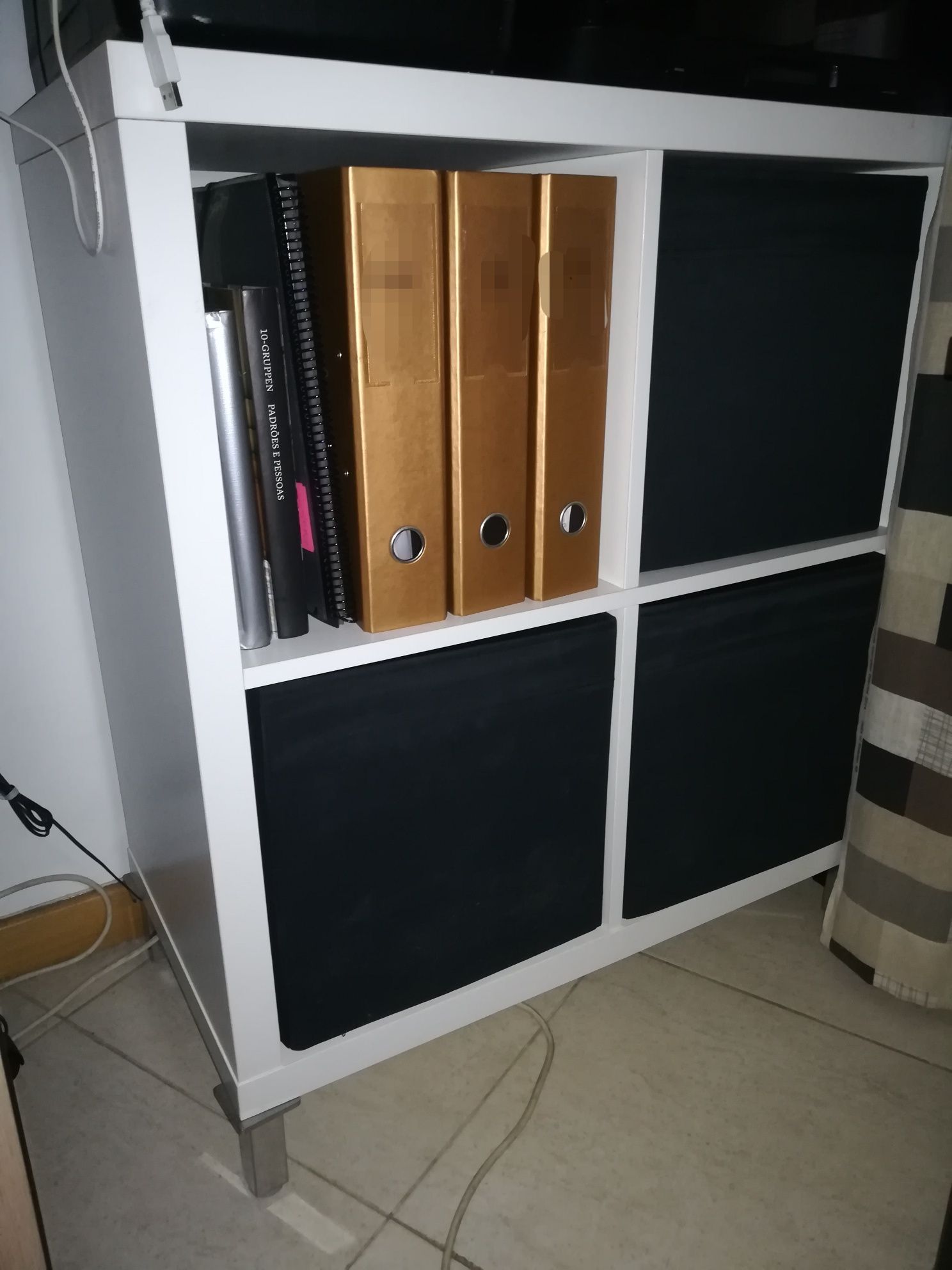 Kallax estante armário + pés + cubos ( arrumação / design / moderno )