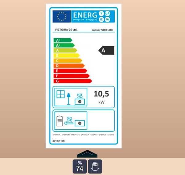 Piec kominek kuchnia Viki Lux 10.5kW ECO DESIGN READY