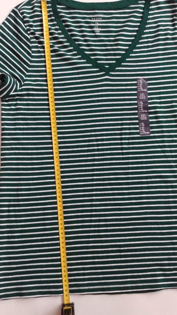 GAP T-shirt w paski  roz.XL