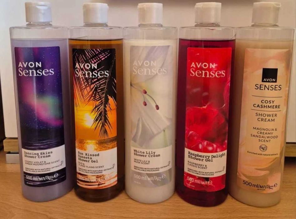 Żele pod prysznic Avon Senses 5x500ml