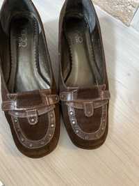 Женские натуральные замшевые туфли 38-39 размер