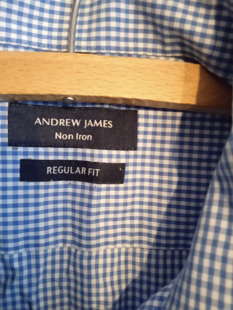 Koszula męska z krótkim rękawem w kratkę Andrew James