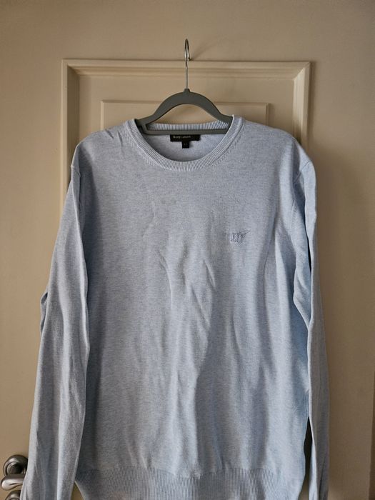 Henry Cottons zgrabny sweter light blue cotton r XL