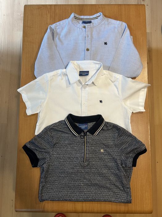 Bluzki 3 szt. rozmiar 122 Cocodrillo