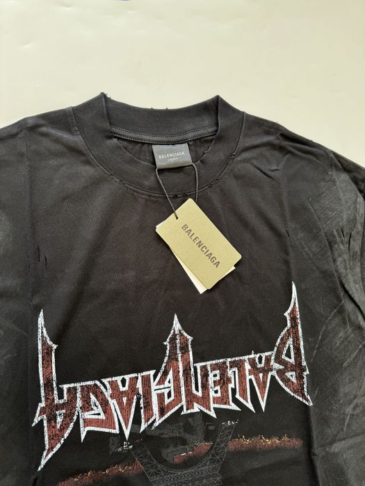 футболка Balenciaga Paris Moon reversible Tee M L