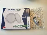 Focos encastrar LED_teto falso_18w 225mm_5 unidades