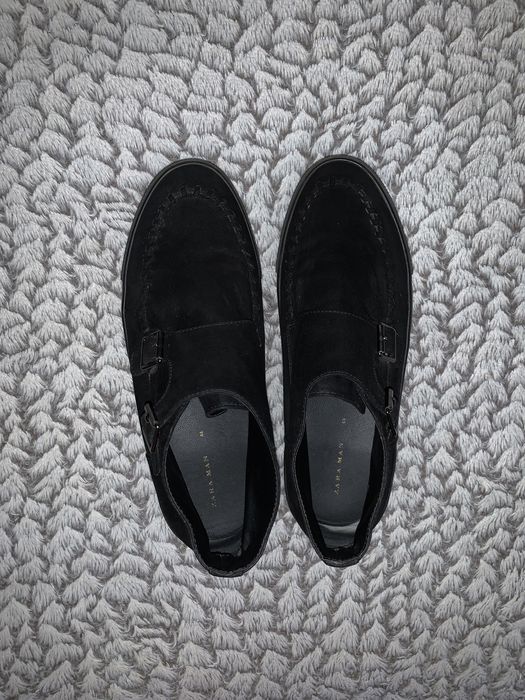 Ботинки черевики чорні чоловічі Zara