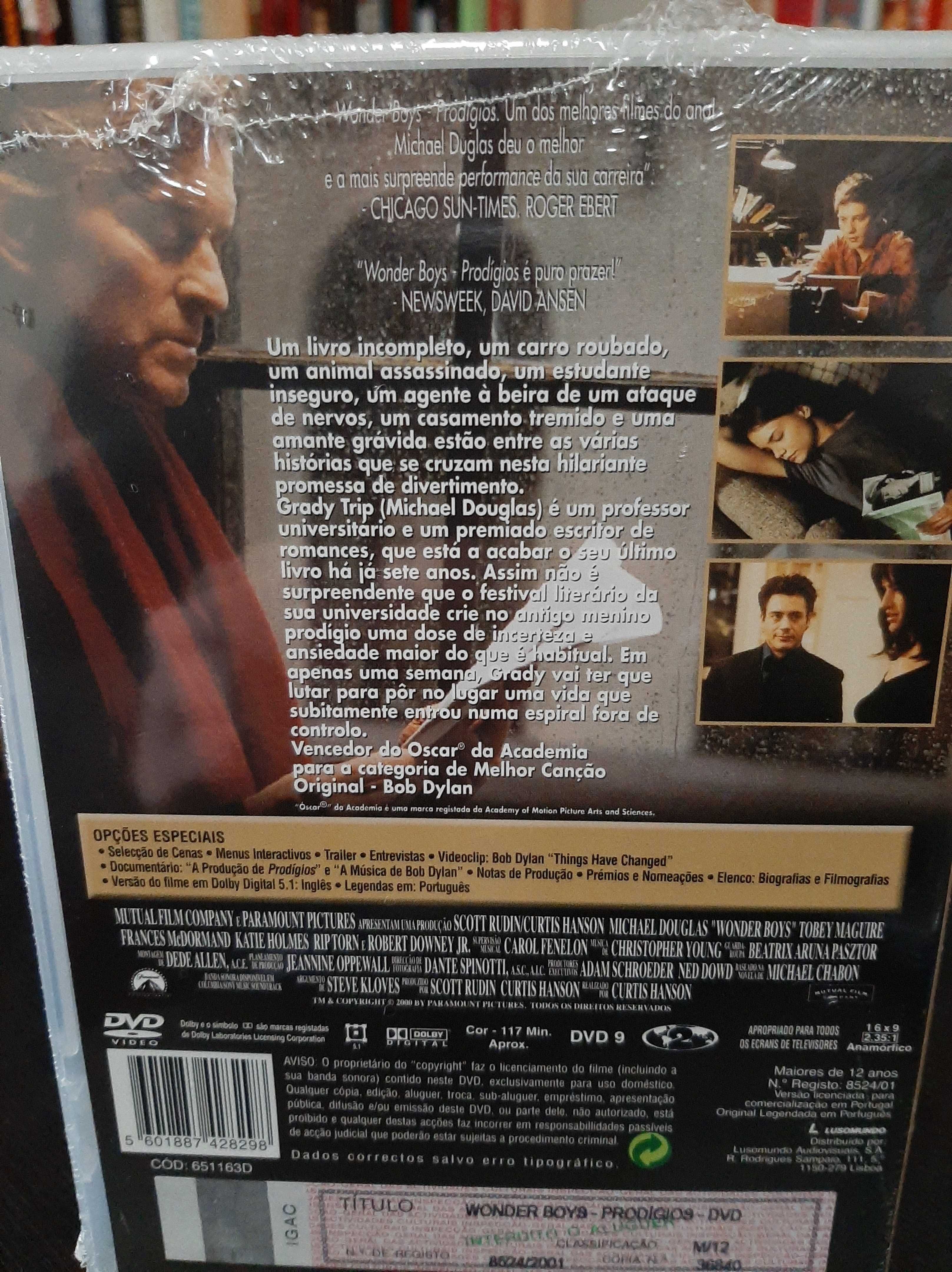 Wonder boys - Prodígios - Michael Douglas - Chabon - NOVO SELADO - DVD