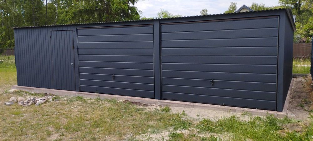 Garaż blaszany garaż blaszak garaże blaszane 9x5 kolor 6x5 7x5 grafit